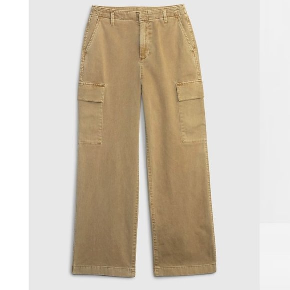 Gap Loose Khaki Cargo Pants with Washwell - Picture 5 of 12